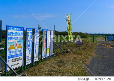 千葉県柏市利根川サイクリグロードの草刈り2023年10月 千葉県柏市利根川サイクリグロードの草刈り2023年10月 107947120