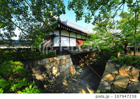 【愛媛県】晴天の川之江城 櫓門 【愛媛県】晴天の川之江城 櫓門 107947238