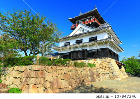 【愛媛県】快晴の川之江城 天守閣 【愛媛県】快晴の川之江城 天守閣 107947246