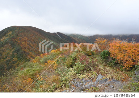 朝日連峰の紅葉 朝日連峰の紅葉 107948864