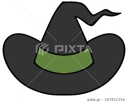 帽子 kartoon 魔女の帽子エナンのイラスト素材のイラスト素材 [107952356] - PIXTA
