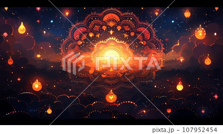 diwali mandala 107952454