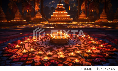 diwali mandala 107952465