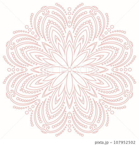 Classic Fine Pattern With Various Arabesques 107952502