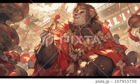 Hanuman is an Indian monkey god 107953730