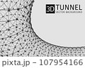 Digital plexus of glowing lines and dots. Futuristic digital background for Science and technology 107954166