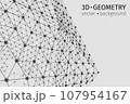 Digital plexus of glowing lines and dots. Futuristic digital background for Science and technology 107954167