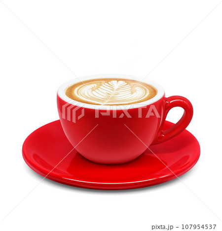 カフェオレ コーヒー 飲み物 イラスト リアル カフェオレ コーヒー 飲み物 イラスト リアル 107954537