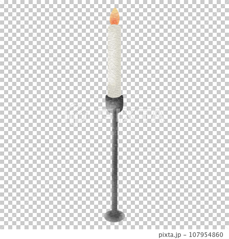 Burning candle illustration Burning candle illustration 107954860
