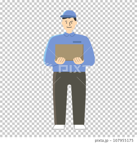 運送行李的快遞公司插畫 107955175