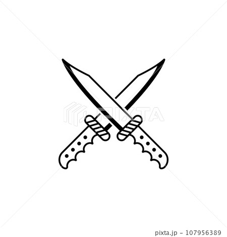 knife icon vector 107956389