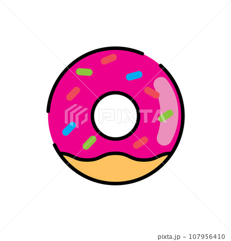 donut icon vector donut icon vector 107956410