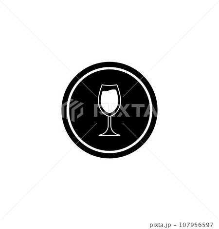 glass icon vector glass icon vector 107956597