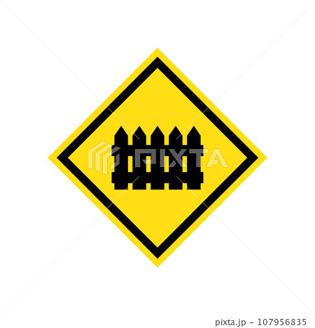 road sign icon vector 107956835