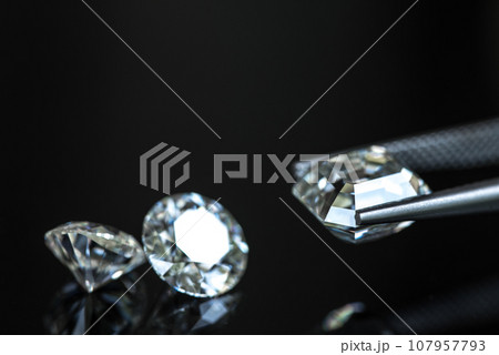 diamonds on black background 107957793