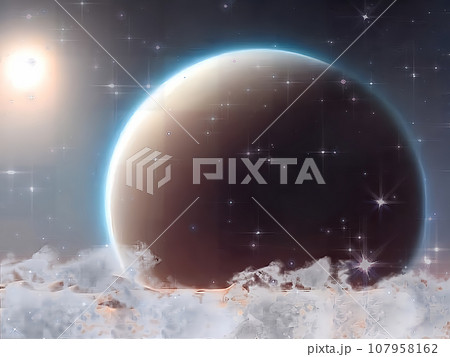 神秘的な宇宙イメージの合成写真07 神秘的な宇宙イメージの合成写真07 107958162