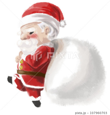 プレゼントを持っているサンタクロース 107960703