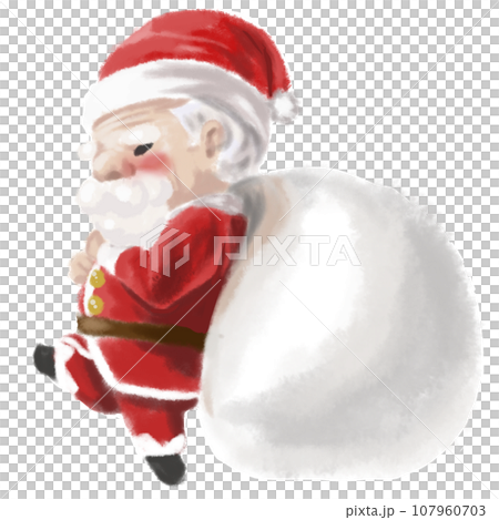 プレゼントを持っているサンタクロース 107960703
