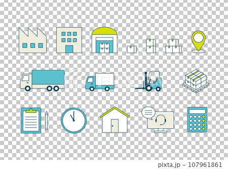 運送業に関するアイコンセット 107961861