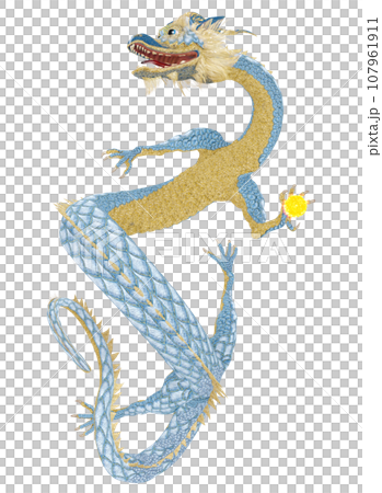 Realistic dragon illustration 107961911