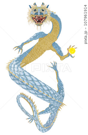 リアルな龍のイラスト 107961914
