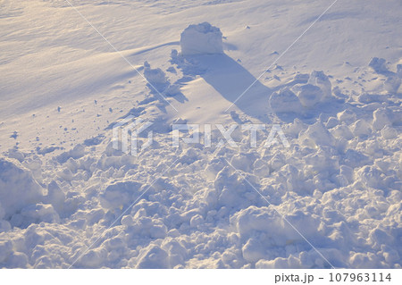 冬の雪模様 107963114