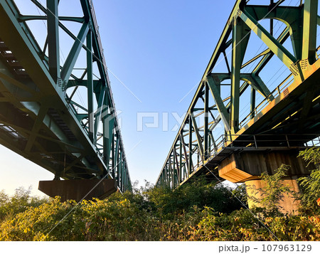 鉄道 函館本線 第2石狩川橋梁 107963129