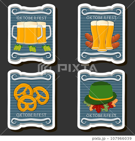 Beautiful illustration on theme of celebrating annual Oktoberfest holiday 107966039