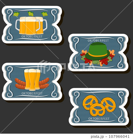 Beautiful illustration on theme of celebrating annual Oktoberfest holiday 107966041