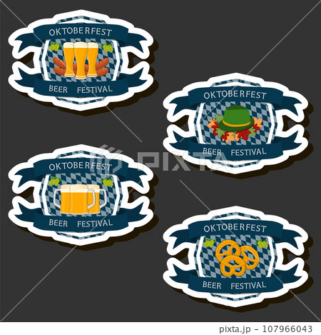 Beautiful illustration on theme of celebrating annual Oktoberfest holiday 107966043