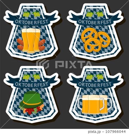 Beautiful illustration on theme of celebrating annual Oktoberfest holiday 107966044