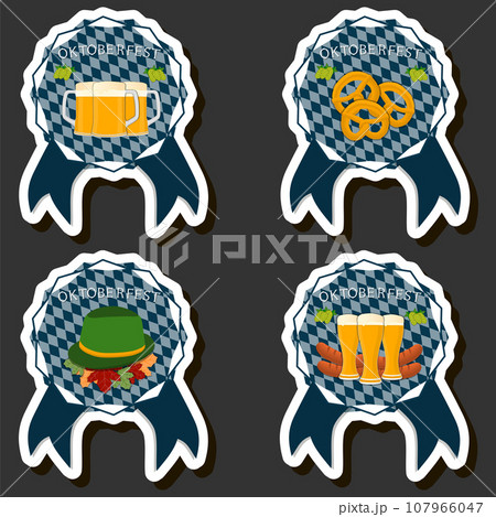 Beautiful illustration on theme of celebrating annual Oktoberfest holiday 107966047