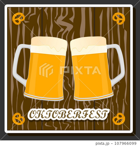 Beautiful illustration on theme of celebrating annual Oktoberfest holiday 107966099