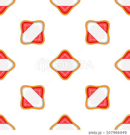 Pattern cookie with flag country Latvia in tasty biscuit Pattern cookie with flag country Latvia in tasty biscuit 107966849