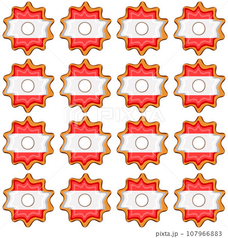 Pattern cookie with flag country Latvia in tasty biscuit 107966883