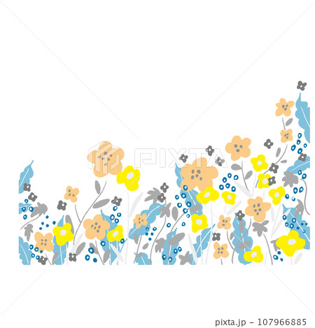 花柄の背景ベクターイラスト 107966885