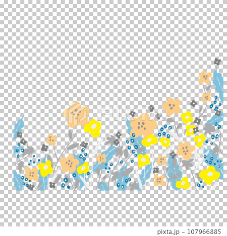 花柄の背景ベクターイラスト 107966885