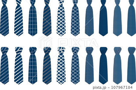 big set ties different types, neckties various size 107967184