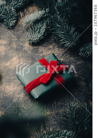 Christmas and New Year background with fir tree Christmas and New Year background with fir tree 107967368