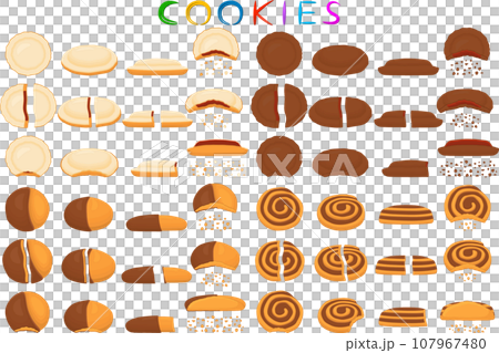 big set different biscuit, kit colorful pastry cookie big set different biscuit, kit colorful pastry cookie 107967480