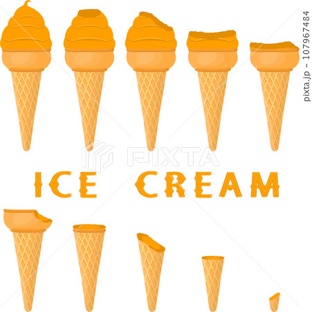 Big set various sweet tasty natural ice cream Big set various sweet tasty natural ice cream 107967484