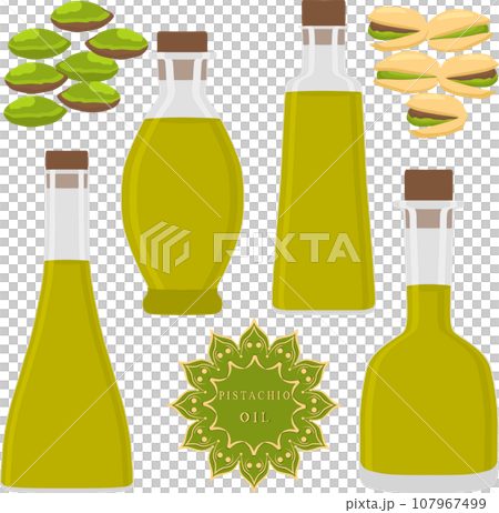 Various sweet tasty oil in glaas bottles Various sweet tasty oil in glaas bottles 107967499