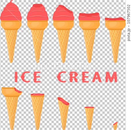 Big set various sweet tasty natural ice cream Big set various sweet tasty natural ice cream 107967502
