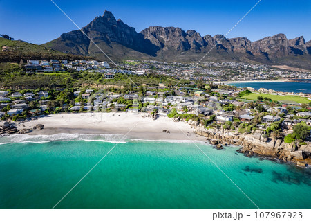 Aerial view of Clifton beach in Cape Town, Western Cape, South Africa Aerial view of Clifton beach in Cape Town, Western Cape, South Africa 107967923