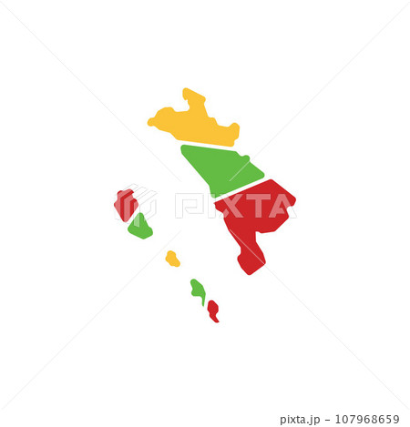west sumatra icon design map geometric illustration design 107968659