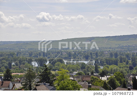 アイビンゲンにある聖ヒルデガルト修道院に行く途中で見たライン渓谷中上地域の美しい大自然の景色（風景） 107968723