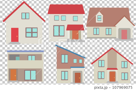Simple house illustration Simple house illustration 107969075
