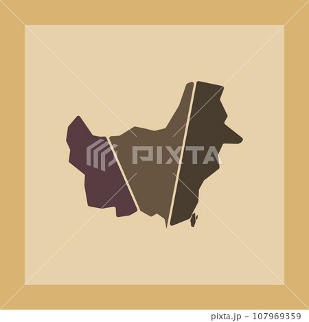 Map of kalimantan modern creative design Map of kalimantan modern creative design 107969359