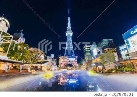 名古屋 夜の久屋大通公園 名古屋 夜の久屋大通公園 107970531