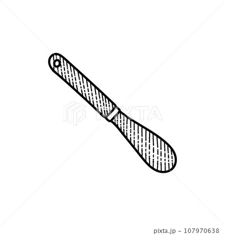Knife butter line art illustration creative design 107970638